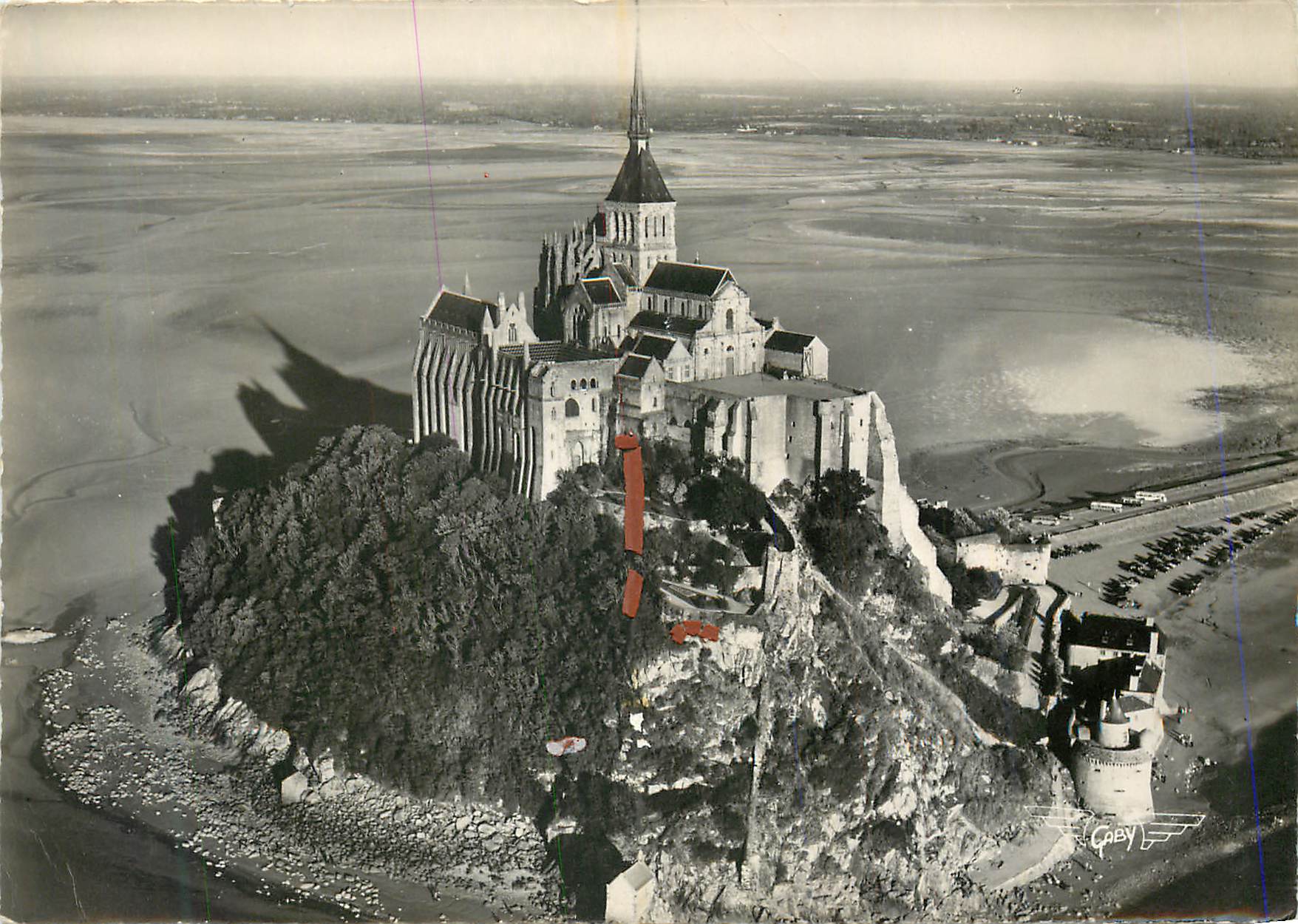 CPM Mont Saint Michel (Manche) La France vue du Ciel