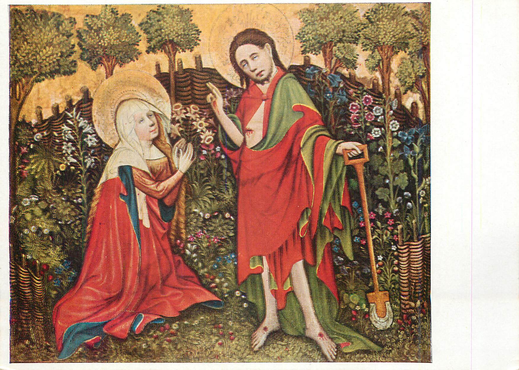 CPM Niederdeutscher Meister Anfang 15 Johrh Noli me Tangere Staatsgalerie Stuttgart