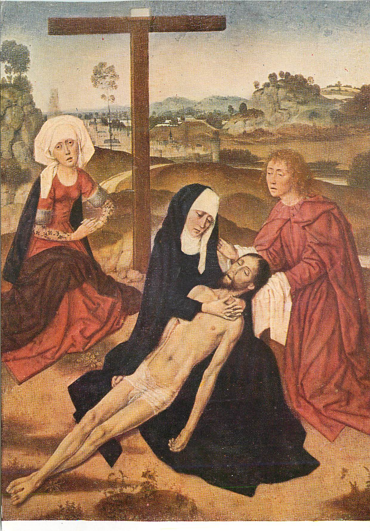 CPM Musee du Louvre (Ecole Flamande) Dirk Bouts entre 1410 et 1420 Deposition du Christ
