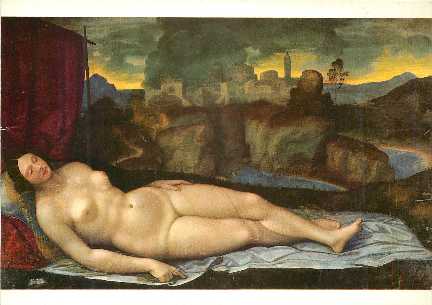 CPM Roma Girolamo Savoldo Venus dormant (Galerie Borghese)