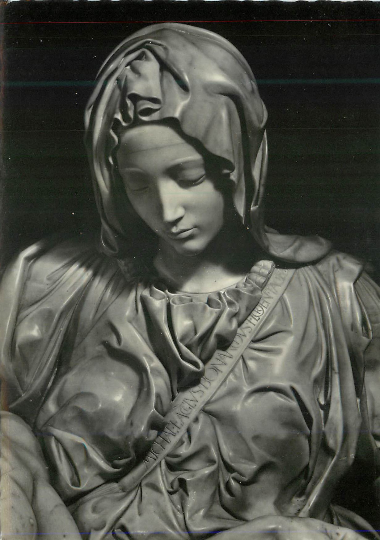 CPM Roma Basilica di S Pietro Michelangelo La Pieta (Particolare)