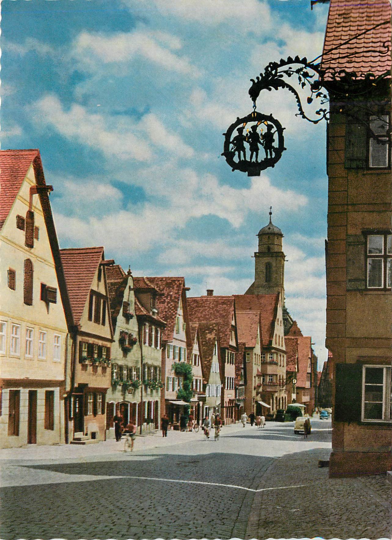 CPM Dinkelsbuhl die Tausendjahrige Stadt Segringerstrabe mit Drei Mobrenschild