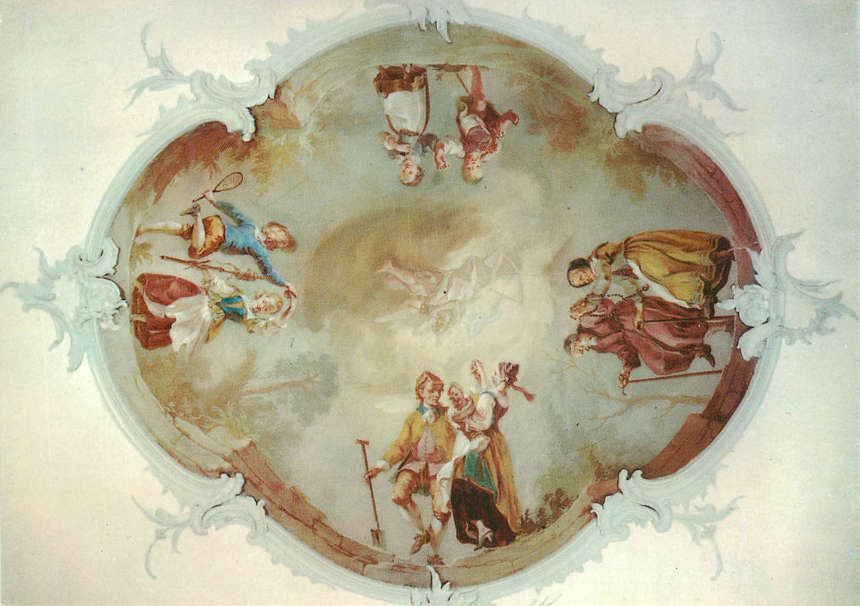 CPM G B Gaz 1751 Les Quatre ages de la Vie Schloss Leitheim Donau