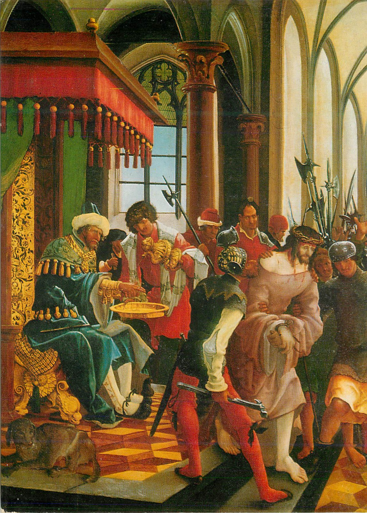 CPM A Altdorfer Altar St Florian Chistus vor Pilatus