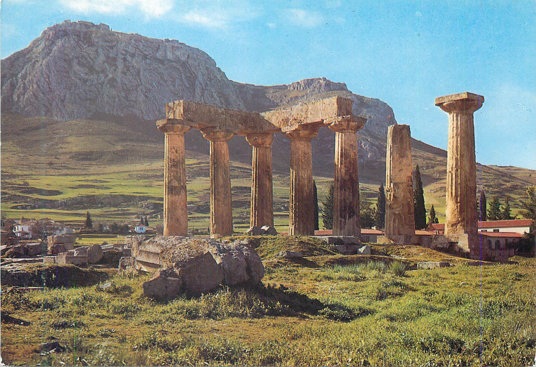 CPM Ancienne Corinthe Le Temple Archaique d'Apollon Verrs 550 av JC