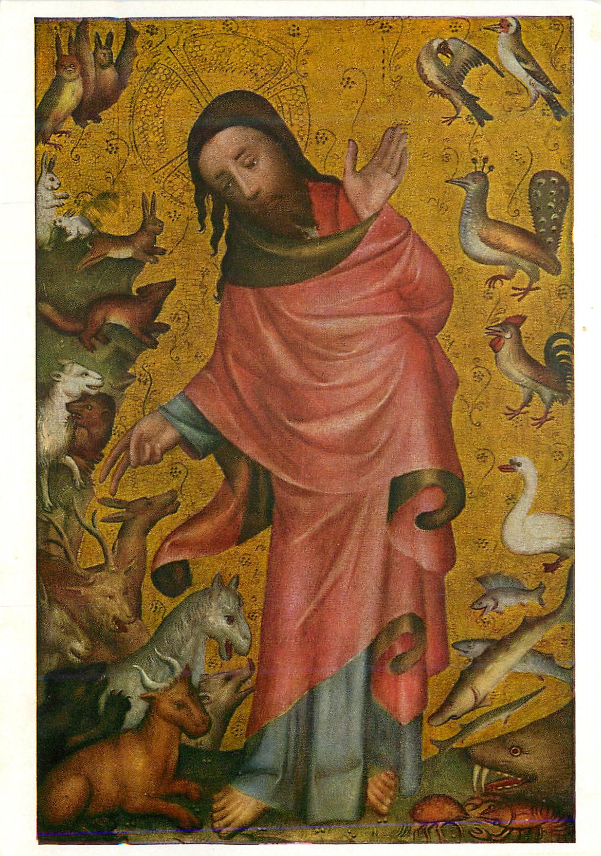 CPM Meister Bertram (um 1345 1415) Creation des Animaux (Hamburg)