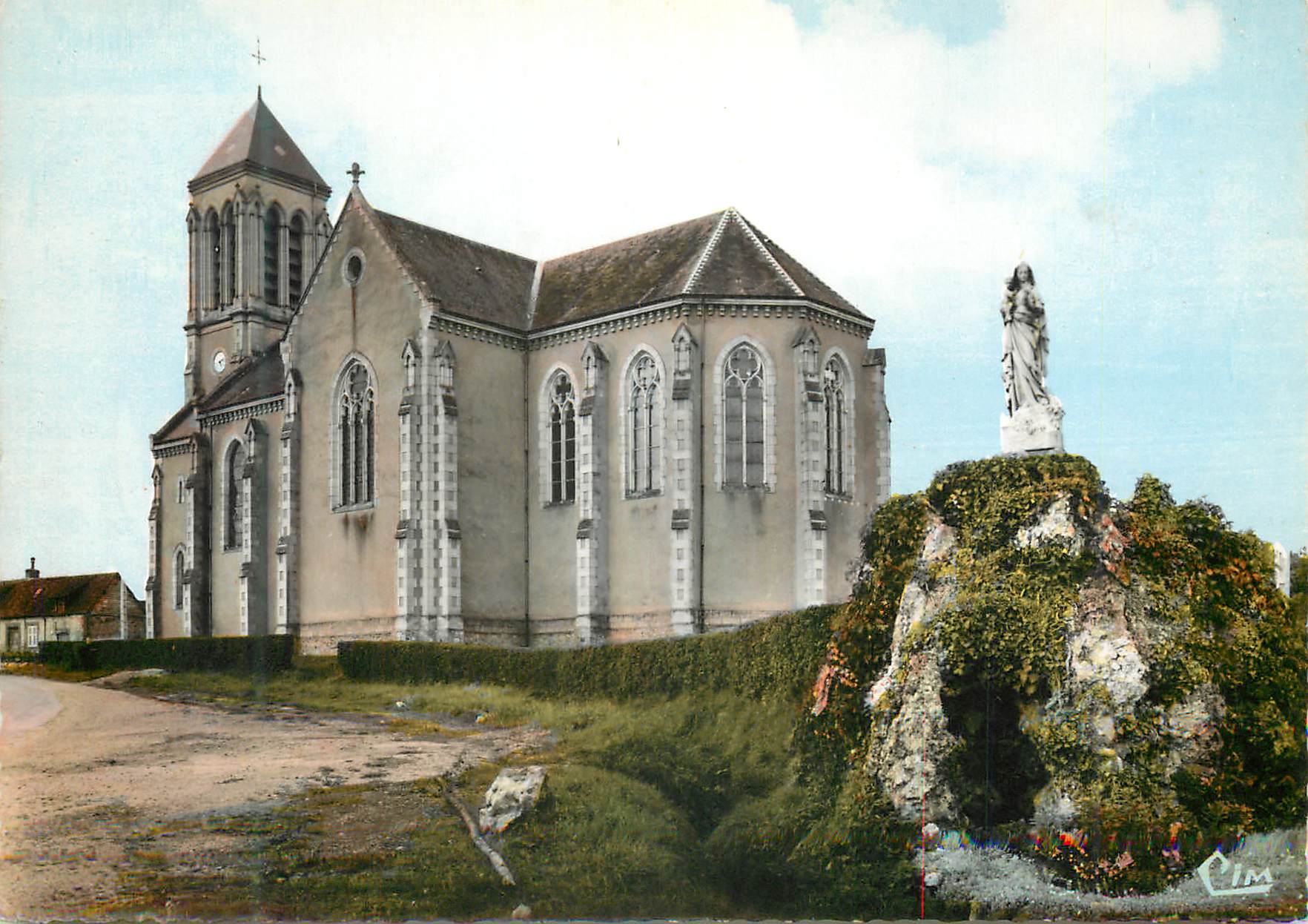 Église de Sainte-Christie — vue générale — éditeur Clim, n° de série non lisible