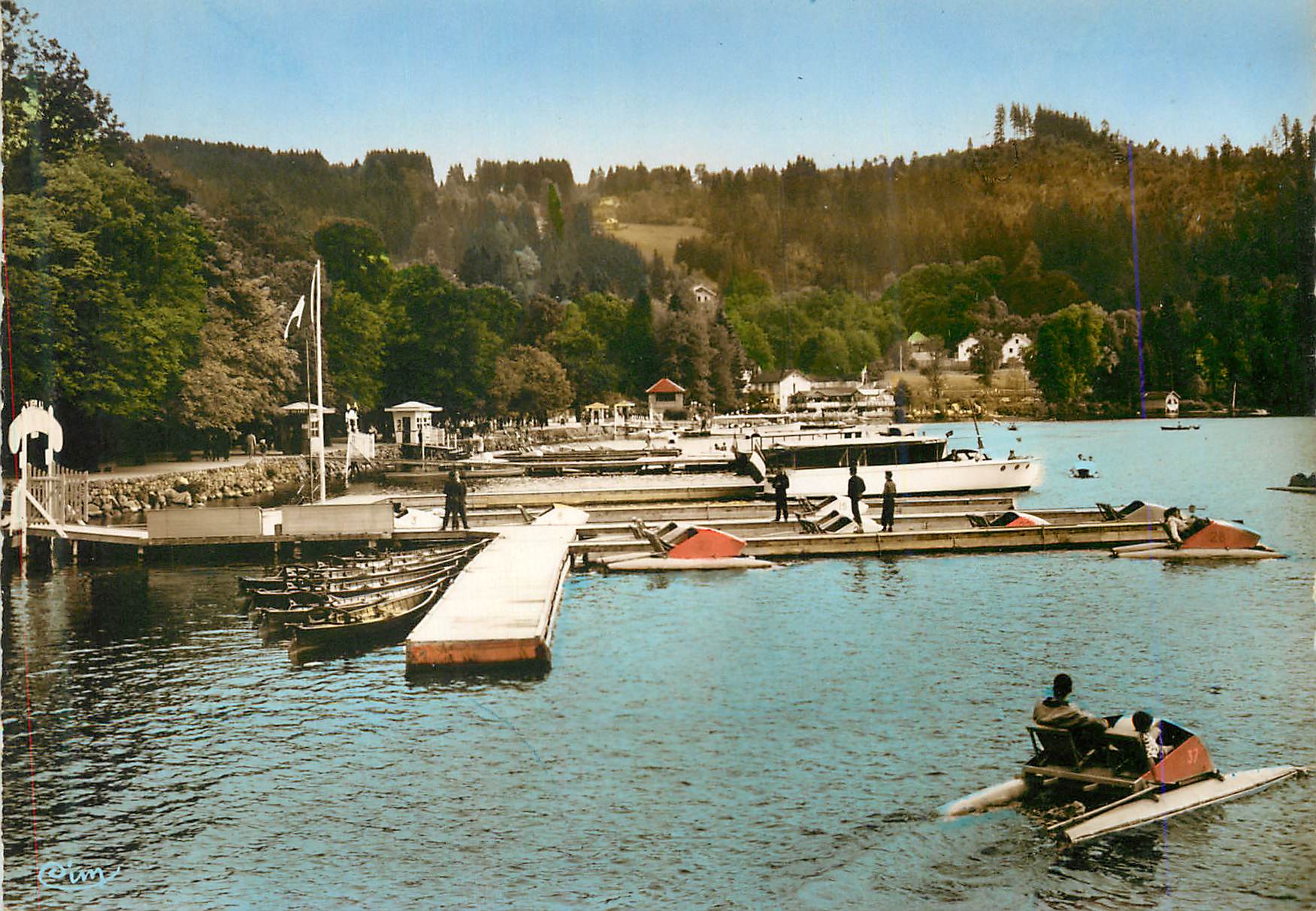 CPM Gerardmer (Vosges) Les Bords du Lac Bateau Pedalo