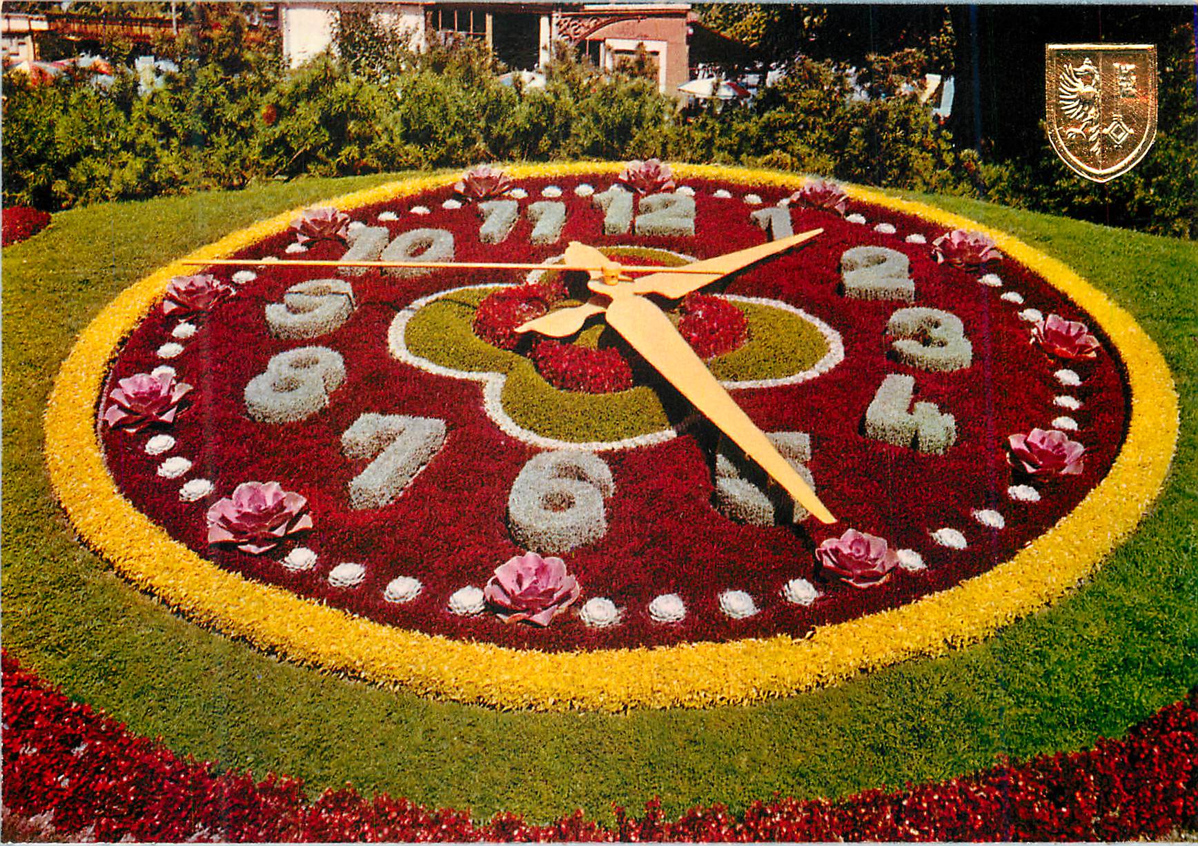 CPM Geneve L'Horloge Fleurie