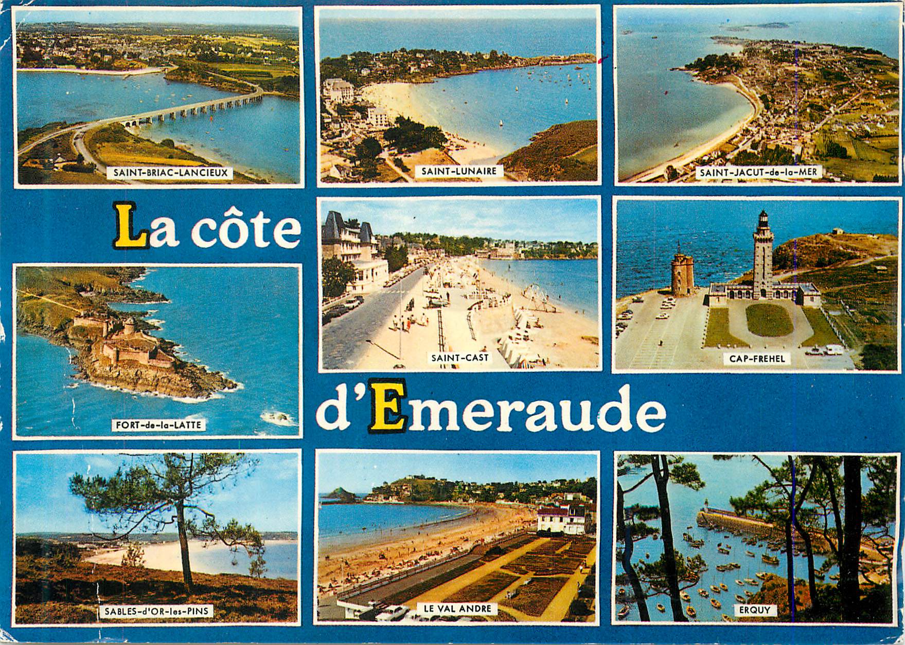 CPM La Cote d'Emeraude Saint Briac Lancieux Saint Lunaire Fort de la Latte