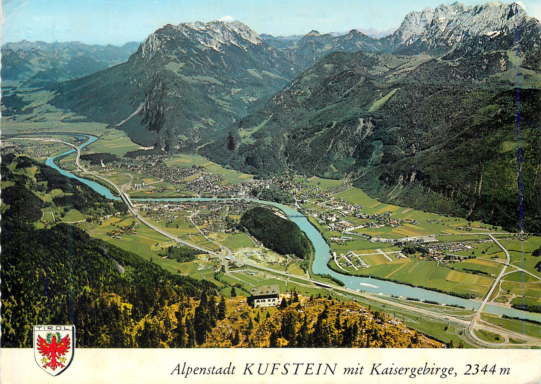 CPM Alpenstadt Kufstein mit Kaisergebirge 2344 m