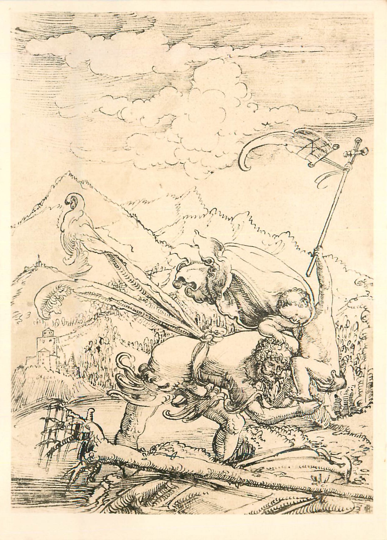 CPM Kunstmuseum Basel Kupferstichkabinett Kreis um Albrecht Altdorfer (Georg Lemberger) Federzeichnung