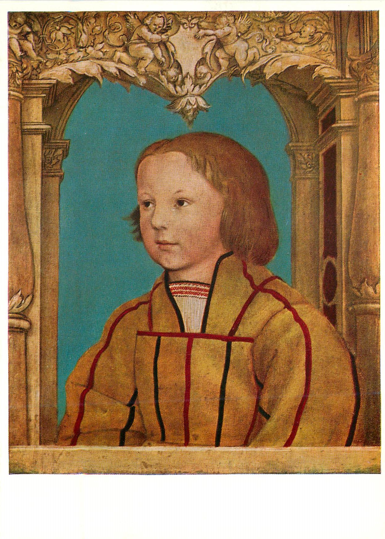 CPM Kunstmuseum Basel Ambrosius Holbein (1494 1519) Portrait d'un Jeune Garcon aux Cheveux Blonds