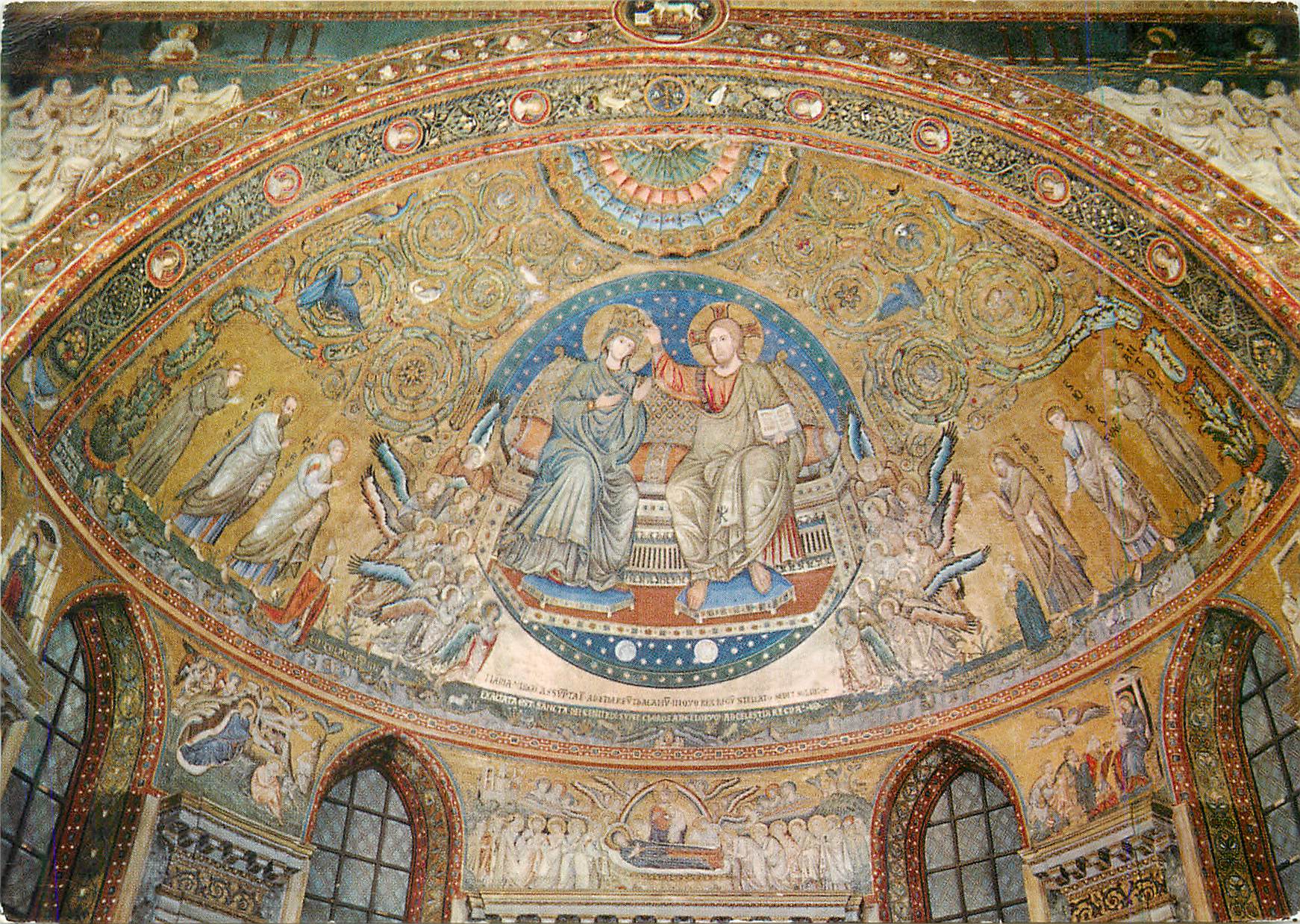CPM Roma Basilique de S Marie Maggiore Mosaique Absidale