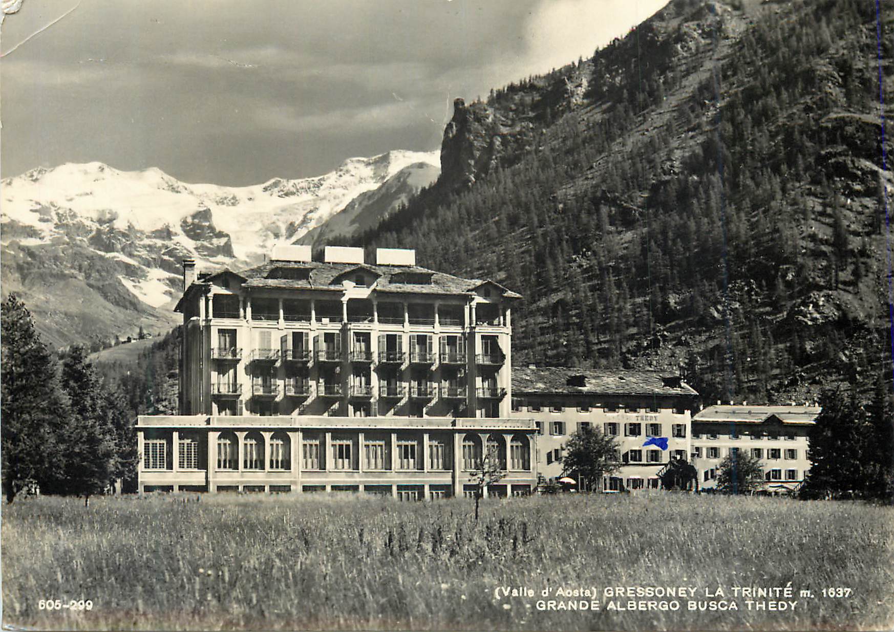 CPM (Valle d'Aosta) Gressoney la Trinite m 1637 Grande Albergo Busca Thedy