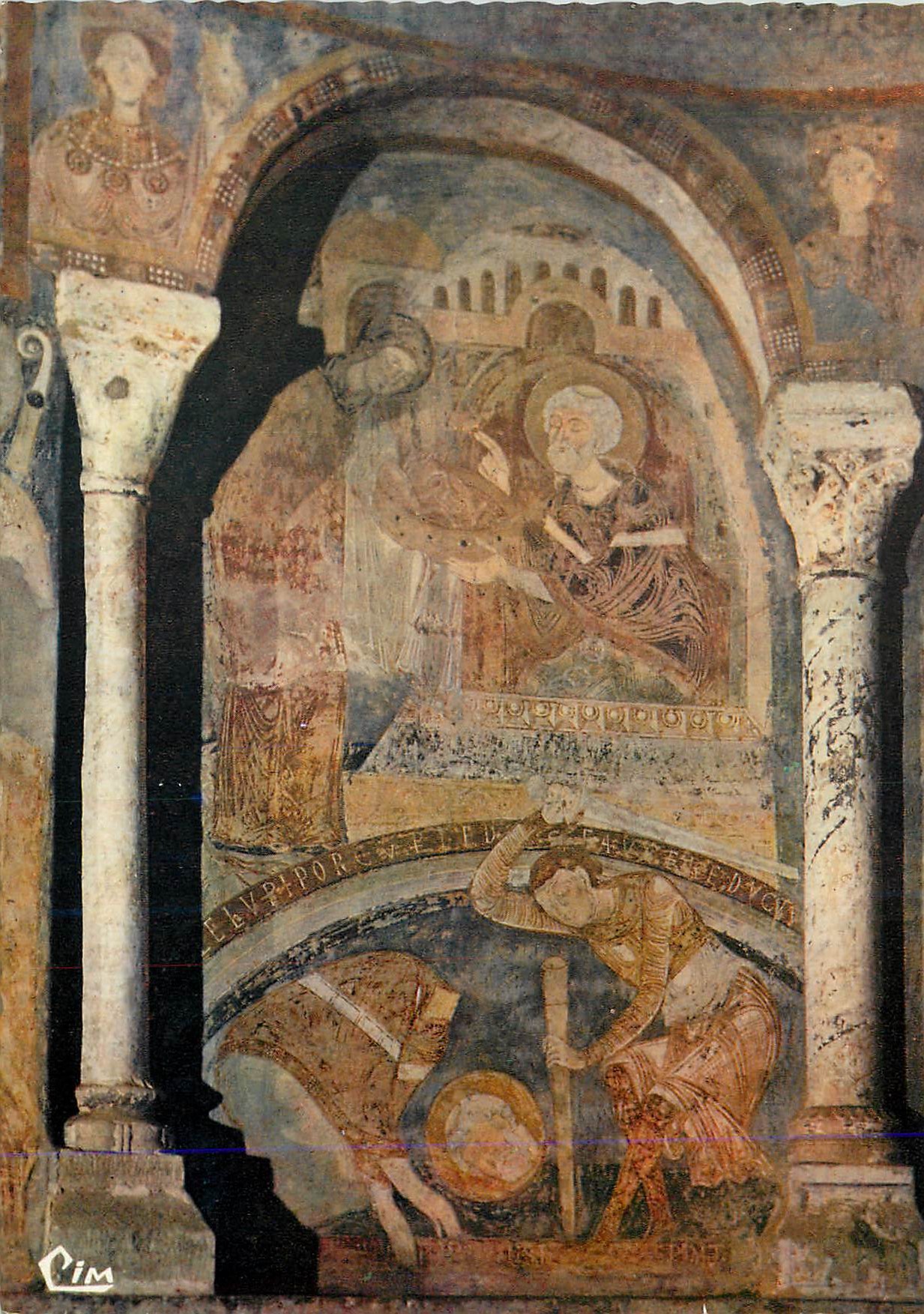 Mosaïque de l'église de San Pietro in Vincoli — scène de la vie de saint Pierre — éditeur Cim