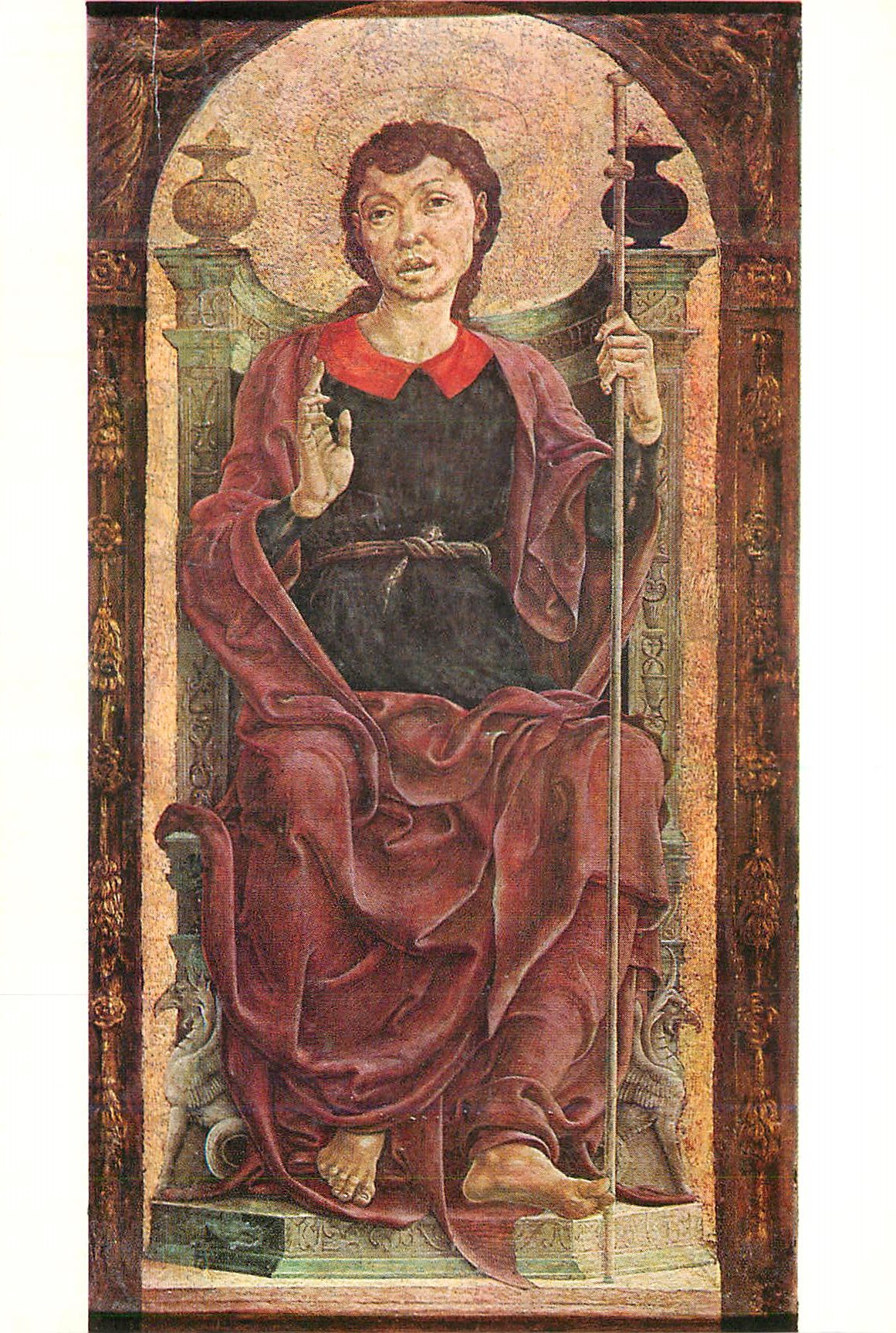 Saint Jean-Baptiste — peinture sur panneau — éditeur inconnu, n° de série non visible
