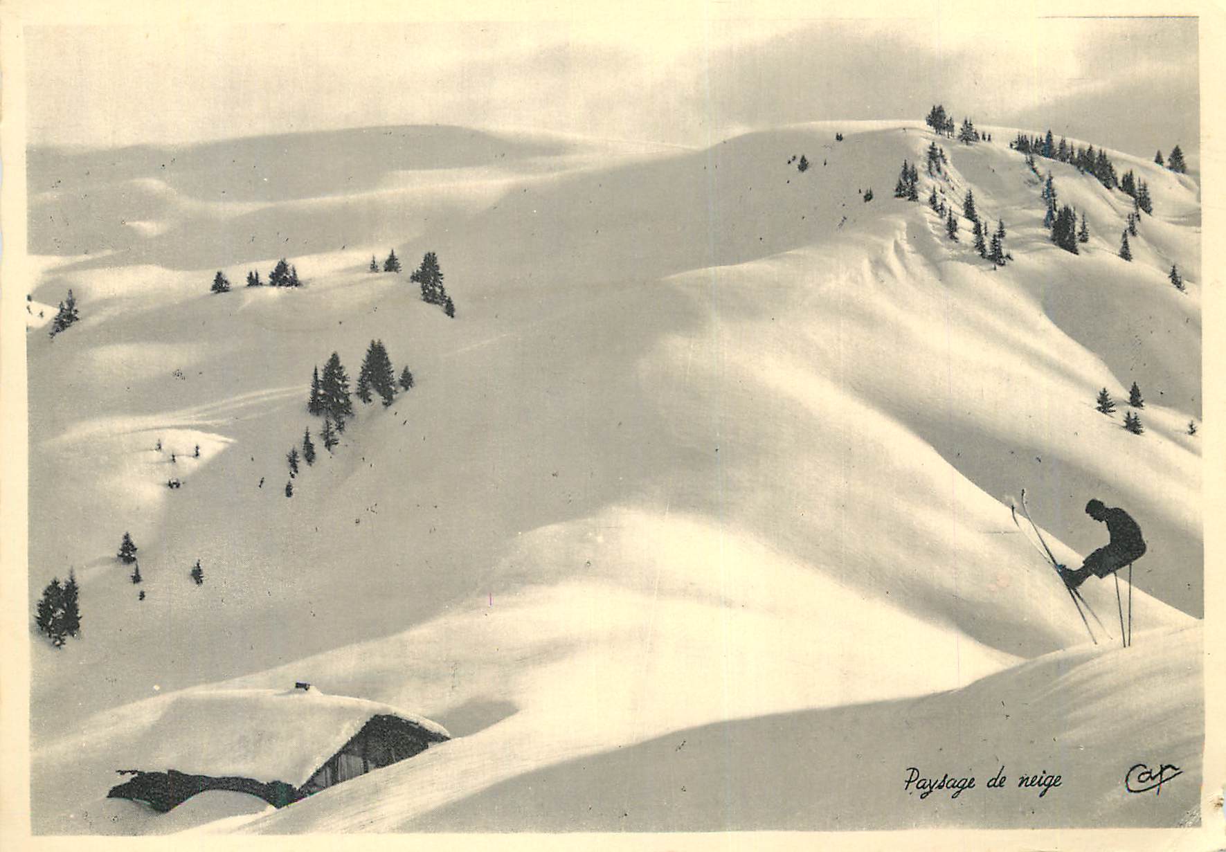 CPM Paysage de Neige Sports et Paysages d'Hiver Ski
