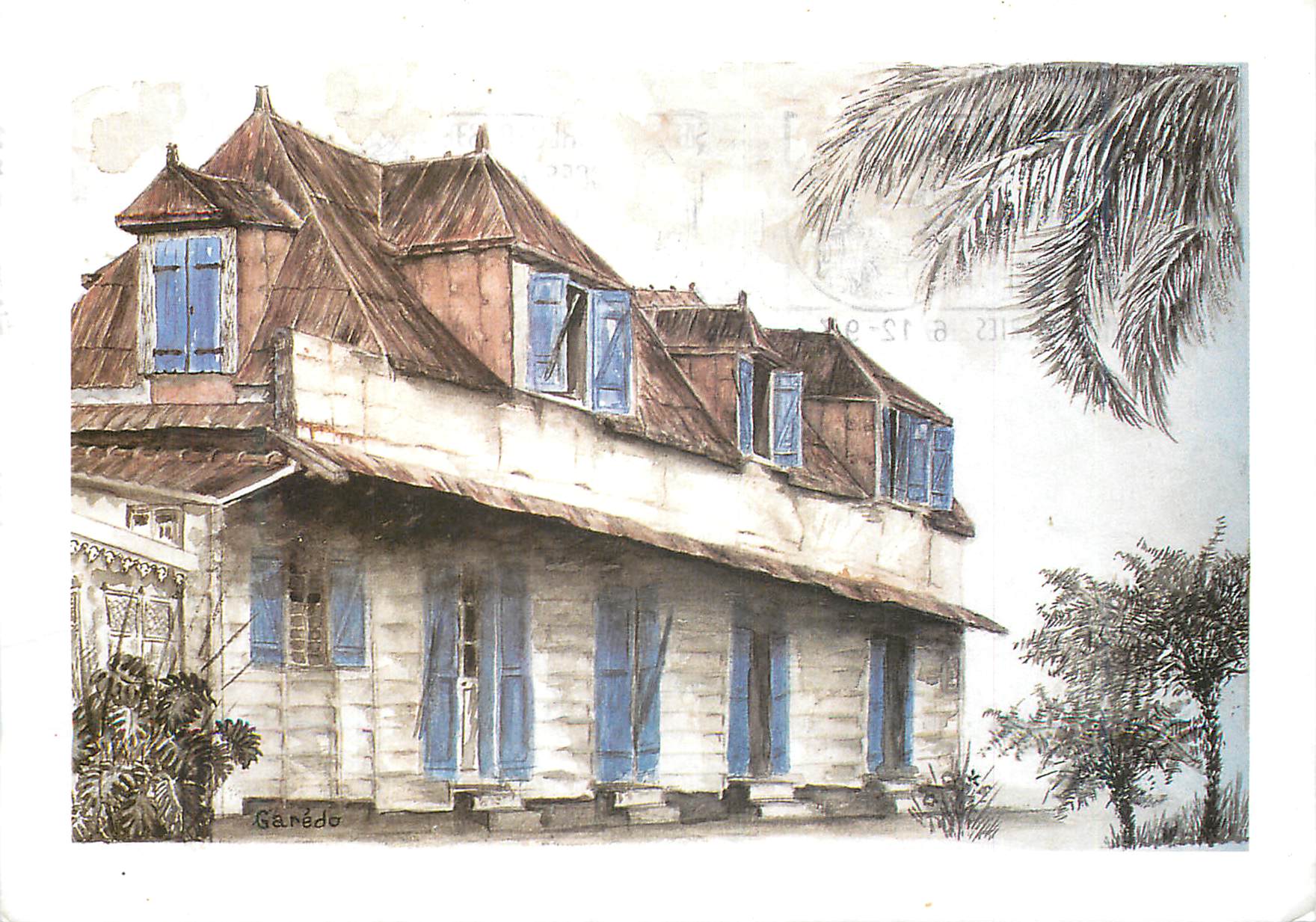 CPM Ile de la Reunion Boutique Creole