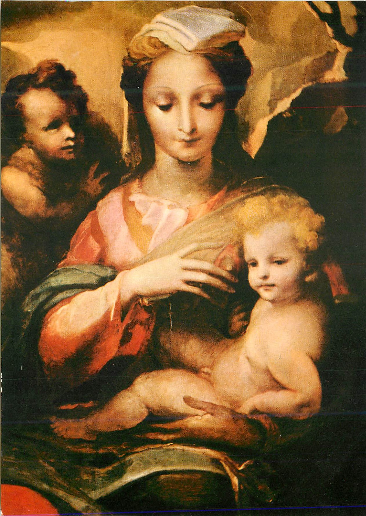 CPM Roma Domenico Baccafumi (1486 1551) La Vierge avec l'Enfant et le Petit S Jean (Galerie Nationale)