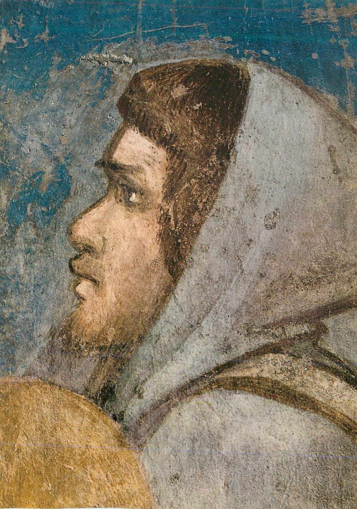 CPM Badia Florence Giotto Head of a Shepherd (detail from Joachim Among the Shepherd)