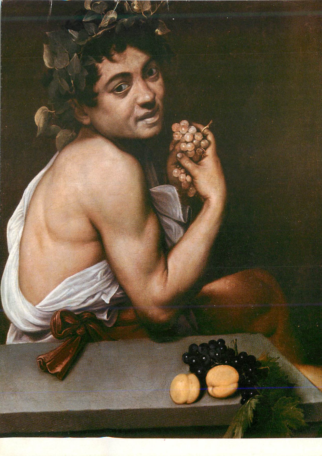 CPM Roma Le Caravage Petit Bacchus malade (Galerie Borghese)