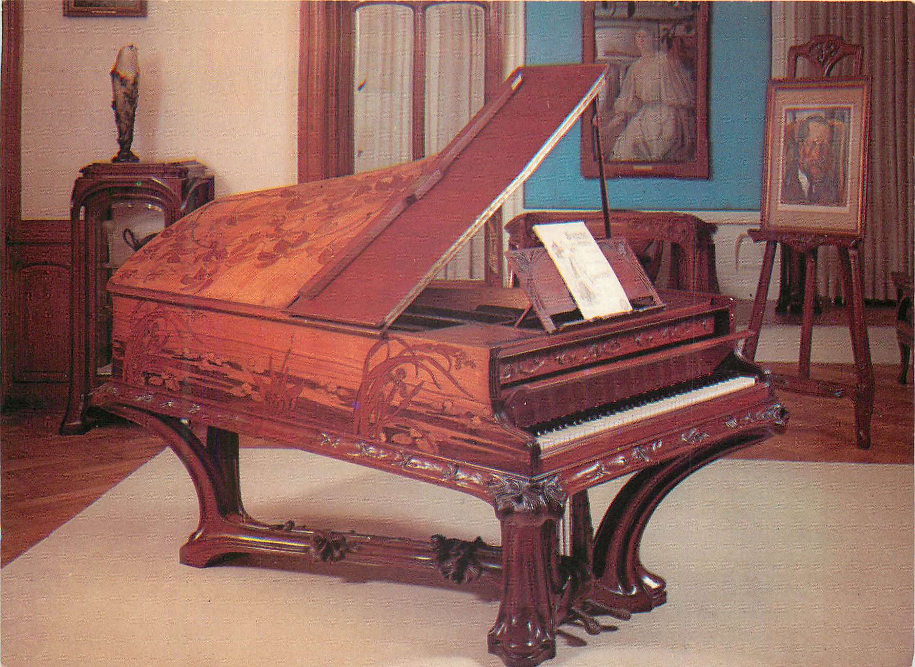 CPM Musee de l'Ecole de Nancy Louis Majorelle (1859 1926) Piano La Mort du Cygne 1905