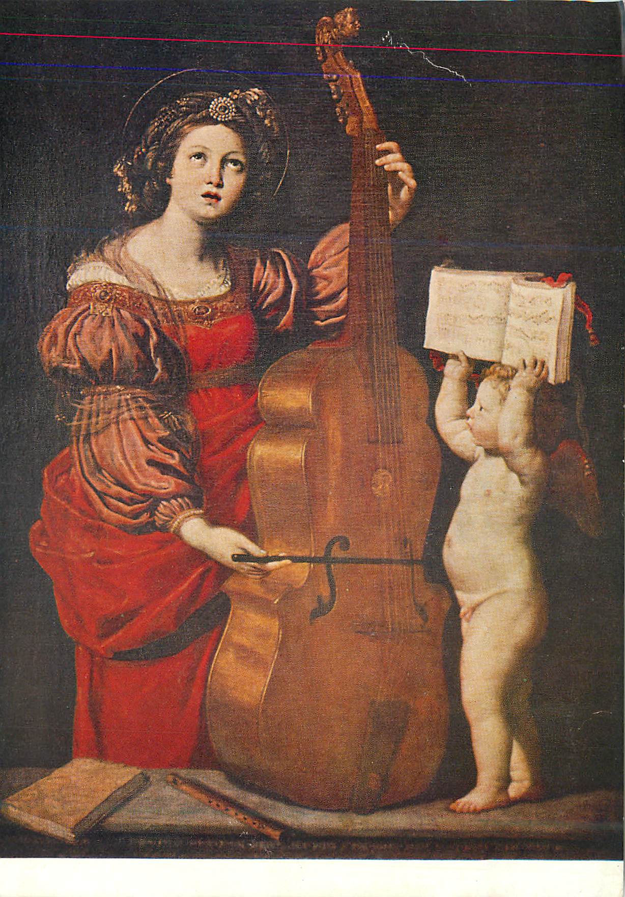 CPM Musee du Louvre (Ecole Bolonaise)