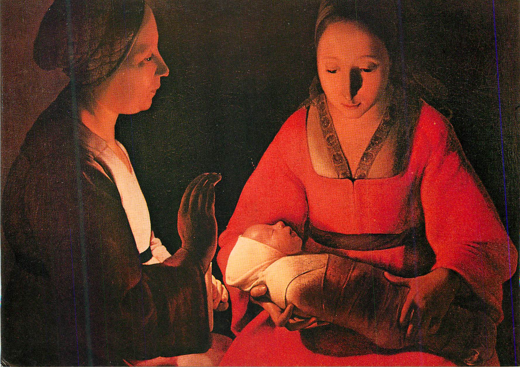 Nativité — reproduction d'une peinture — éditeur non visible