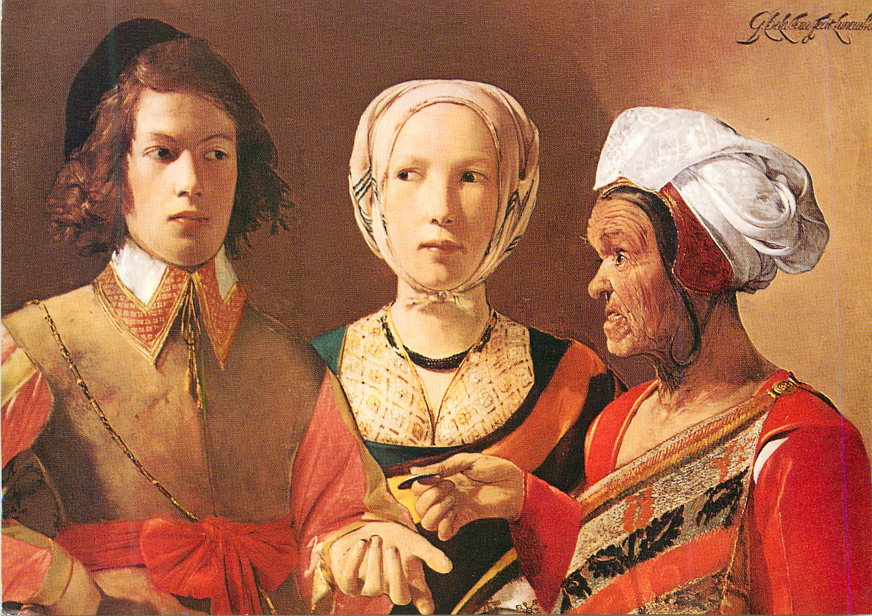 CPM Exposition Georges de la Tour Paris Orangerie des Tuileries Mai Sept 1972 Georges de la Tour (1593 1652) La Diseuse 