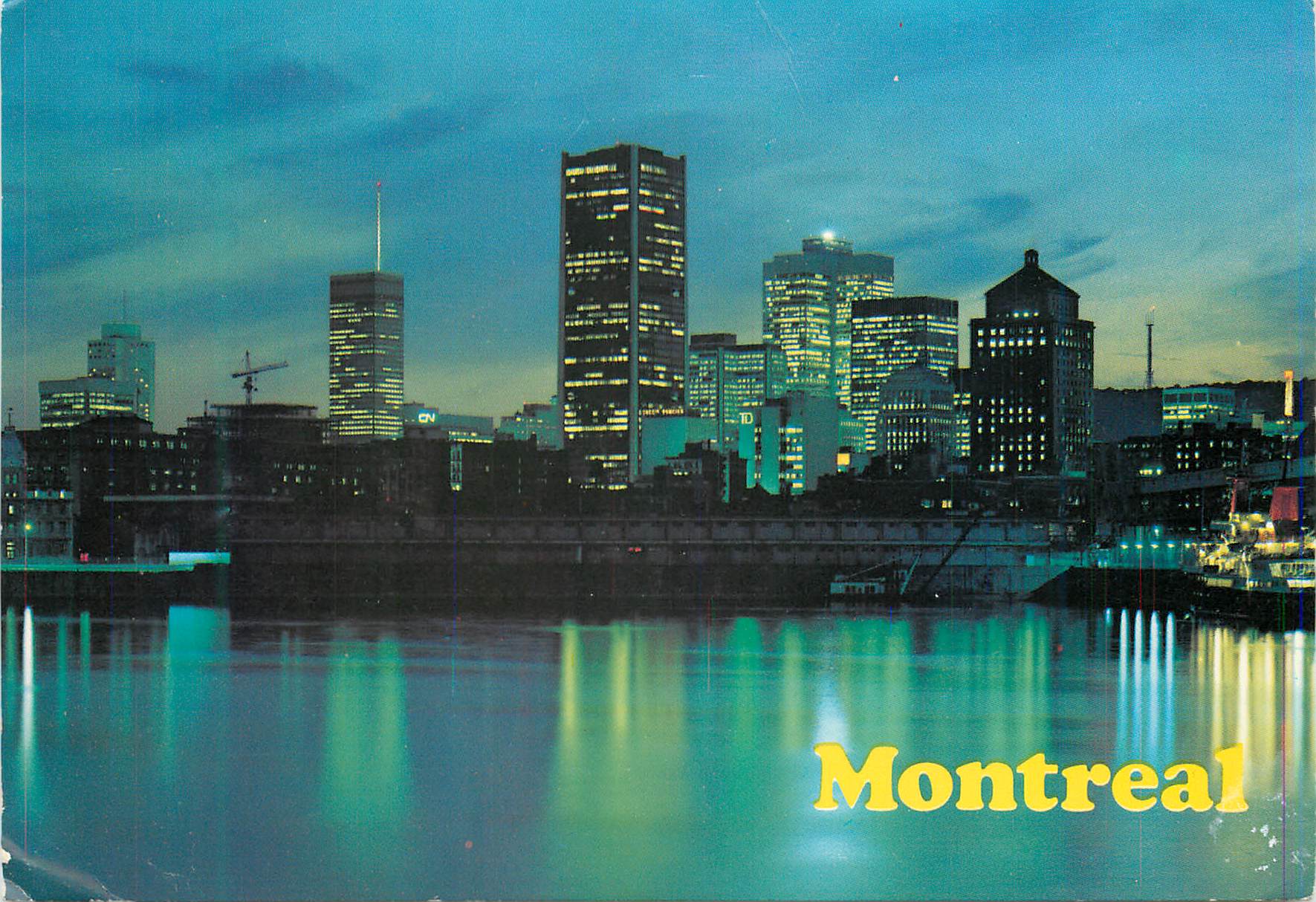 CPM Montreal Quebec Canada Au Coucher du Soleil