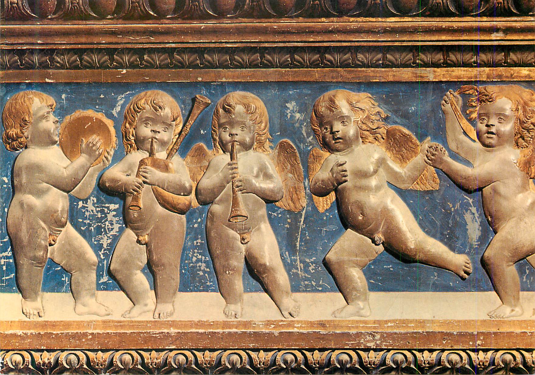 CPM Urbino Palazzo Ducale Domenico Rosselli Cheminee des Anges Detail