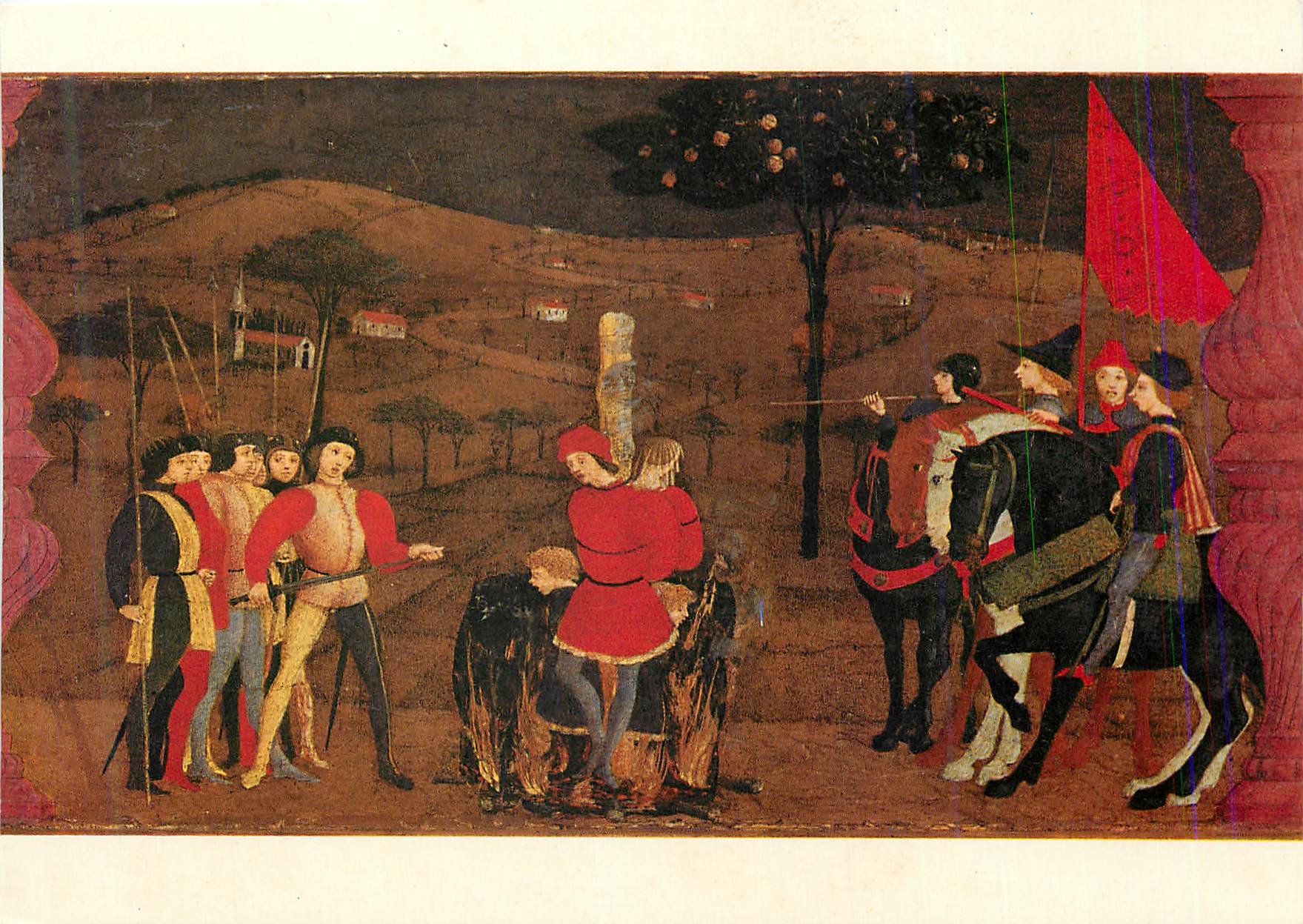 CPM Urbino Palazzo Ducale Paolo Uccello (Paolo di Dono Detto) La Profanation de l'Ostie (detail)
