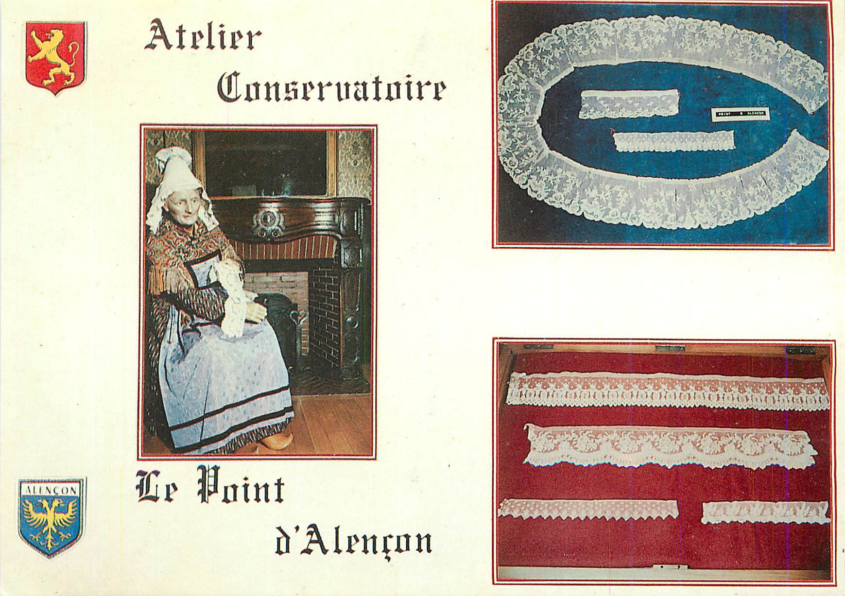 CPM Alencon (Orne) le Point d'Alencon Exclusivite de l'Atelier Conservatoire du Point d'Alencon