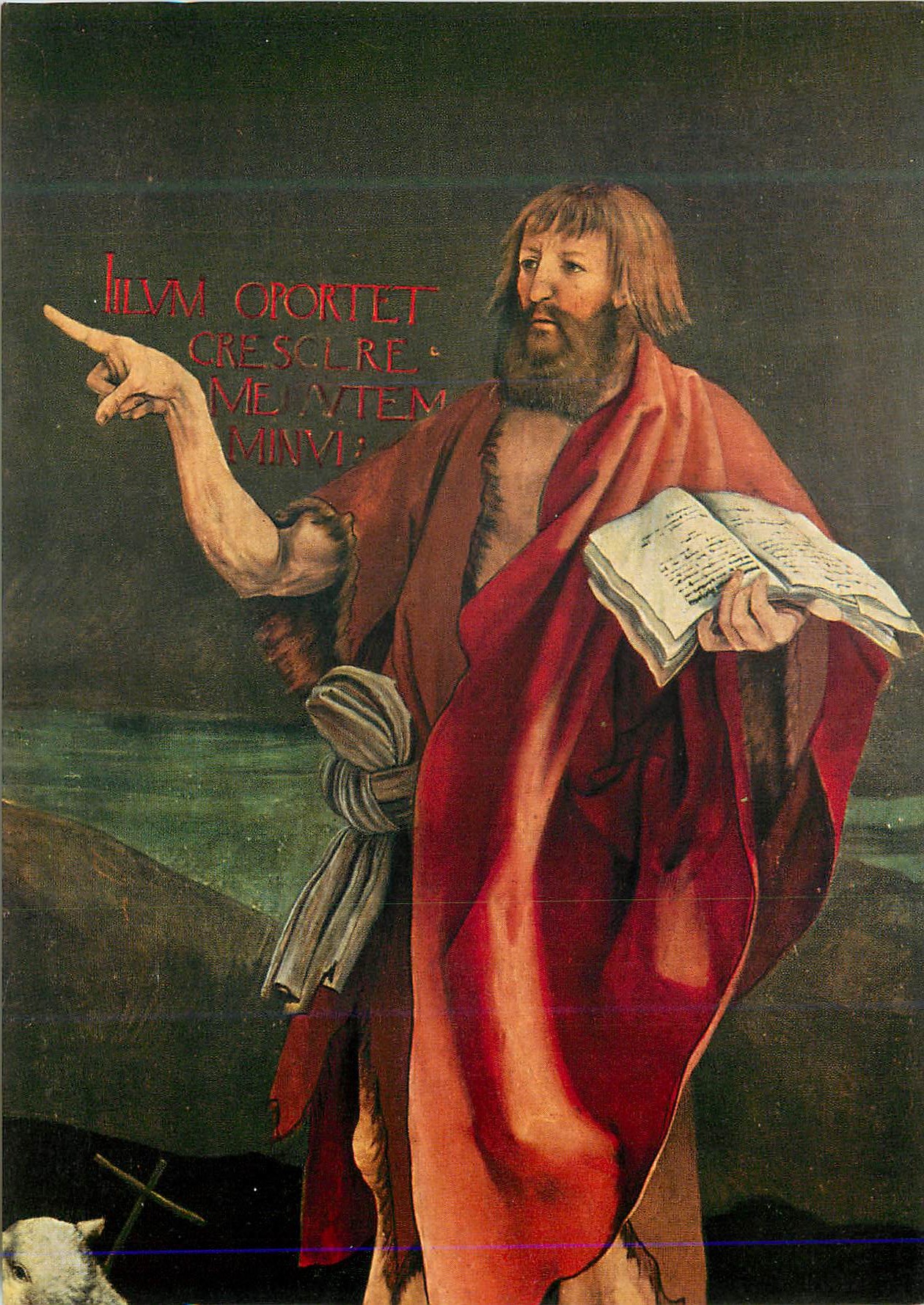 Saint Jean-Baptiste — religiöse Malerei — Verlag und Seriennummer nicht lesbar