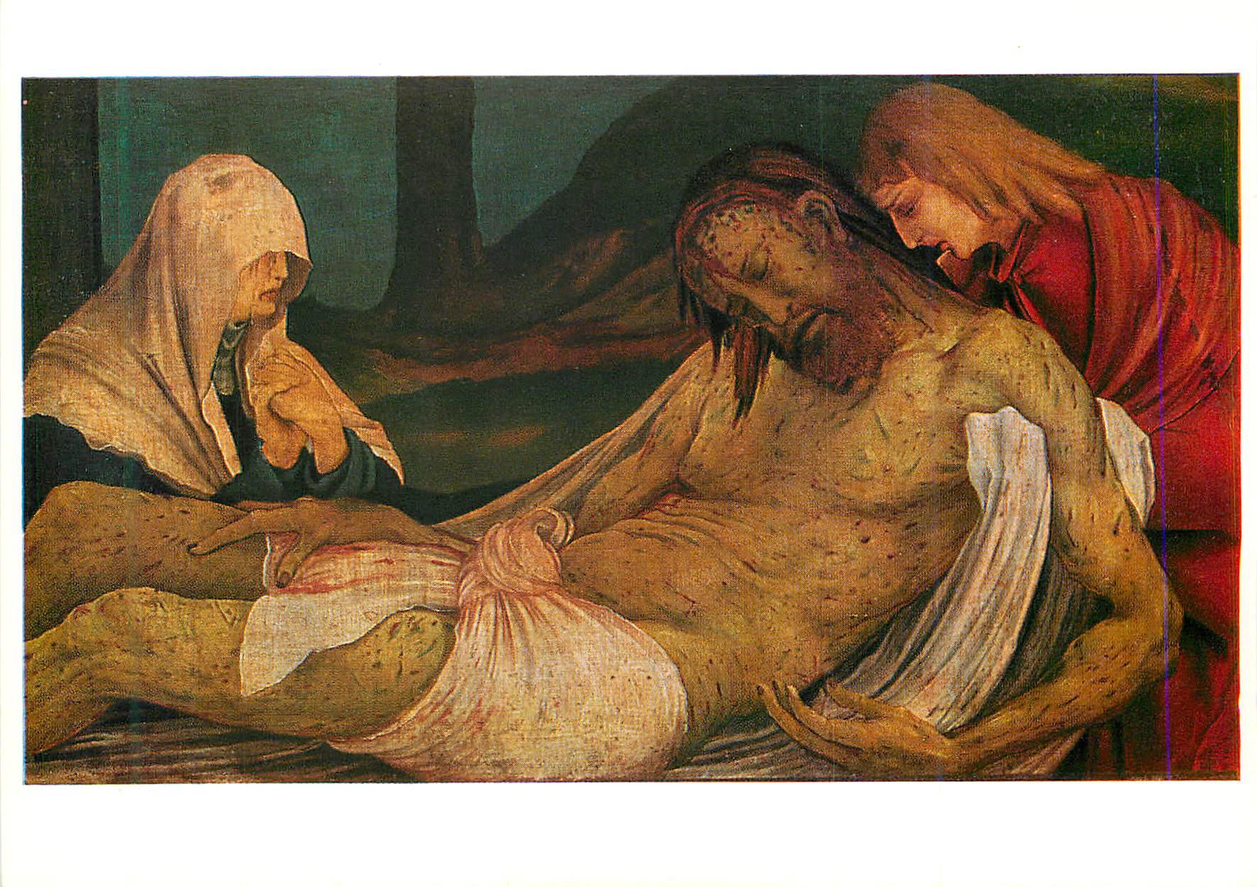 La Pietà — reproduction d'une peinture — éditeur non visible