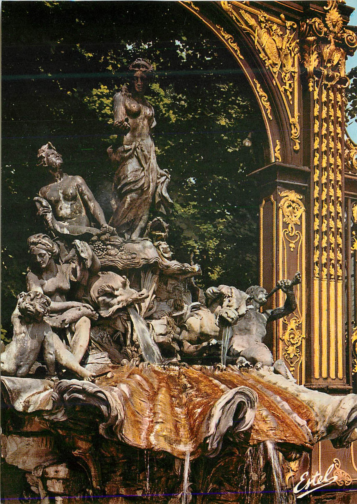 CPM Nancy (Meurthe et Moselle) PLace Stanislas (1752 1756) La Fontaine d'Amphitrite