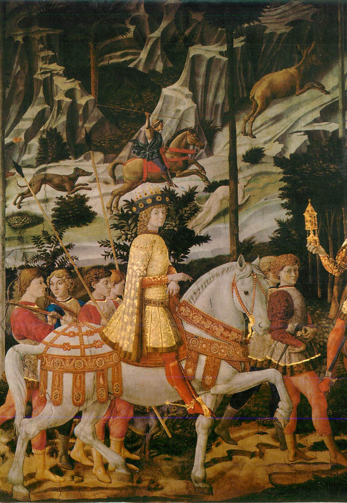 CPM Firenze Palazzo Medici Riccardi Le Voyage des Rois Mages Lorenzo il Magnifico