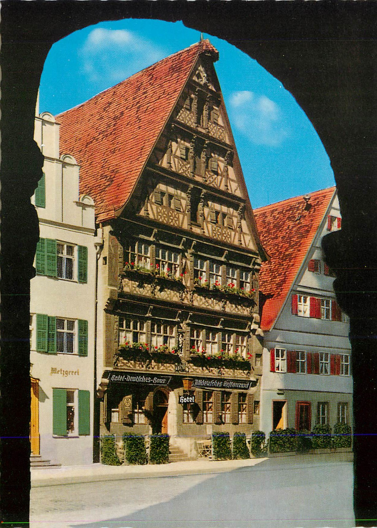CPM Dinkelsbuhl Die Tausendjahrige Stadt an der Romantischen Strass Deutsches Haus