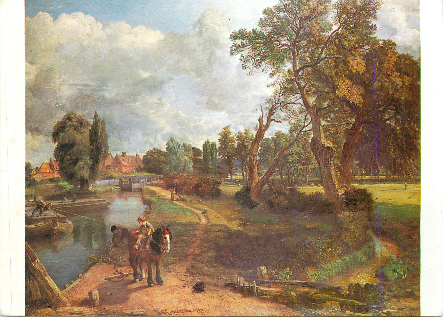 CPM Flatford Mill By Courtesy of the Tate Gallery London Oil an Canvas John Constable R A