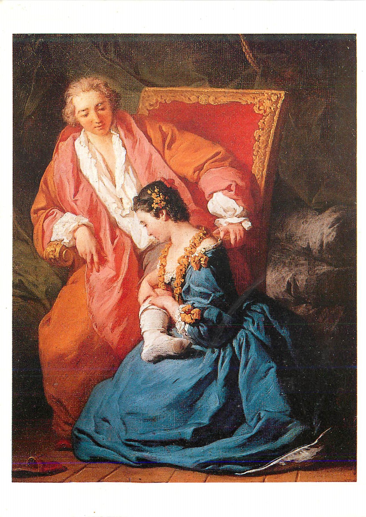 CPM Musee du Louvre Subleyras Pierre La Courtisane Amoureuse