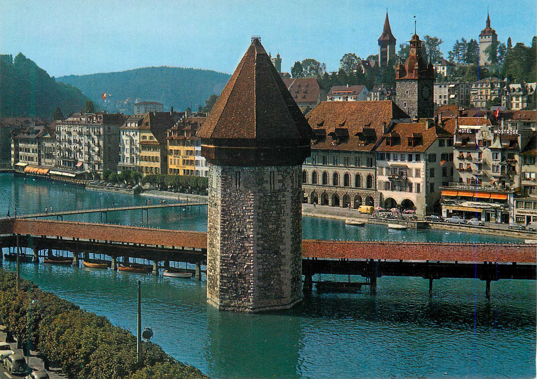 CPM Luzern Reussquai mit Kapellbrucke
