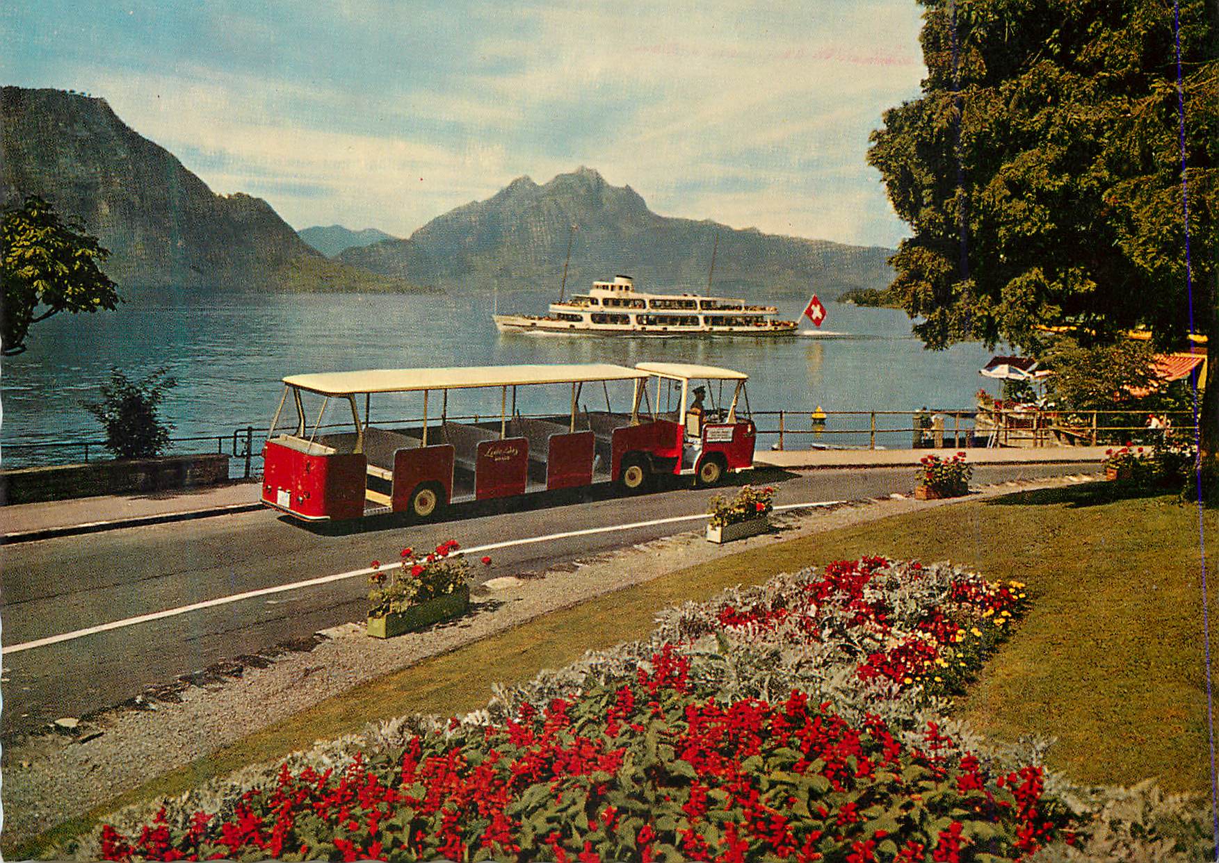 CPM Lido Bus Kurort Weggis mit Pilatus Bateau