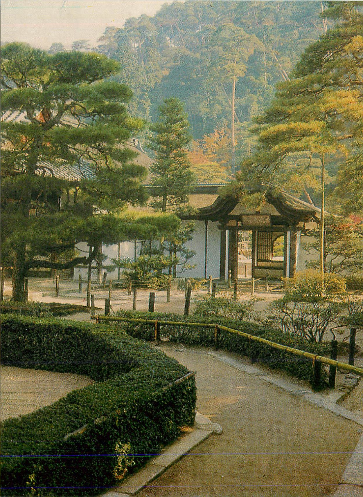 CPM Garden at Ginkaku Ji Temple Karamon (the Chinese Gate)
