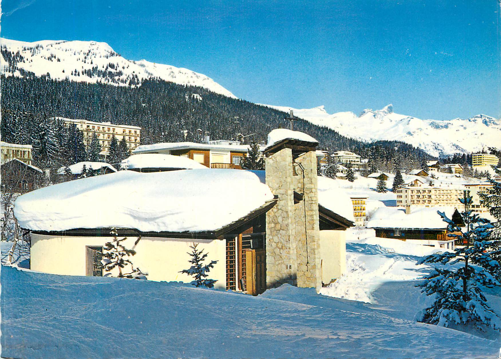 CPM Crans sur Sierre (alt 1500 2600 m) La Chapelle Catholique