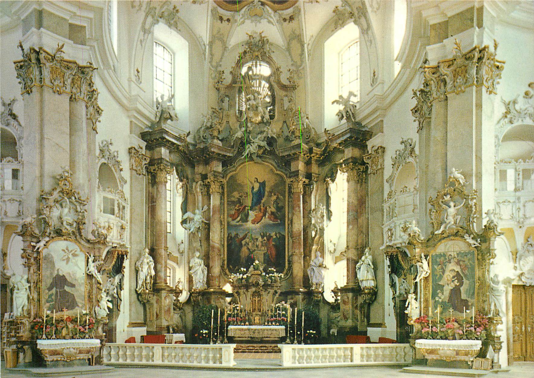 CPM Basilika Vierzehnheiligen Hochaltar Franziskus und Antoniusaltar Baujahr 1743 1772
