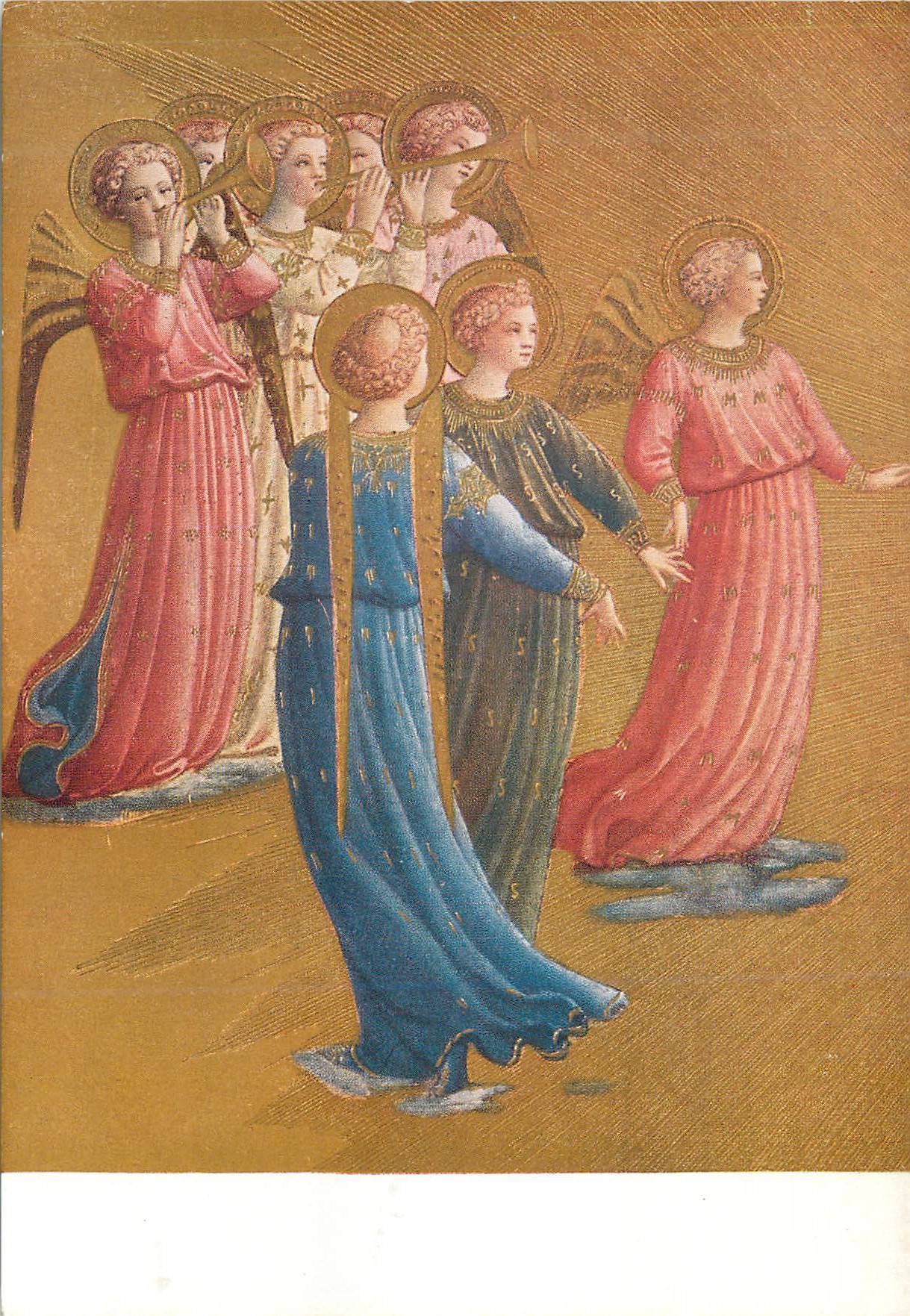 CPM Ecole Florence Musee San Marco Florence Fra Giovanni da Fiesole dit Beato Angelico (1387 1455) Anges Musiciens