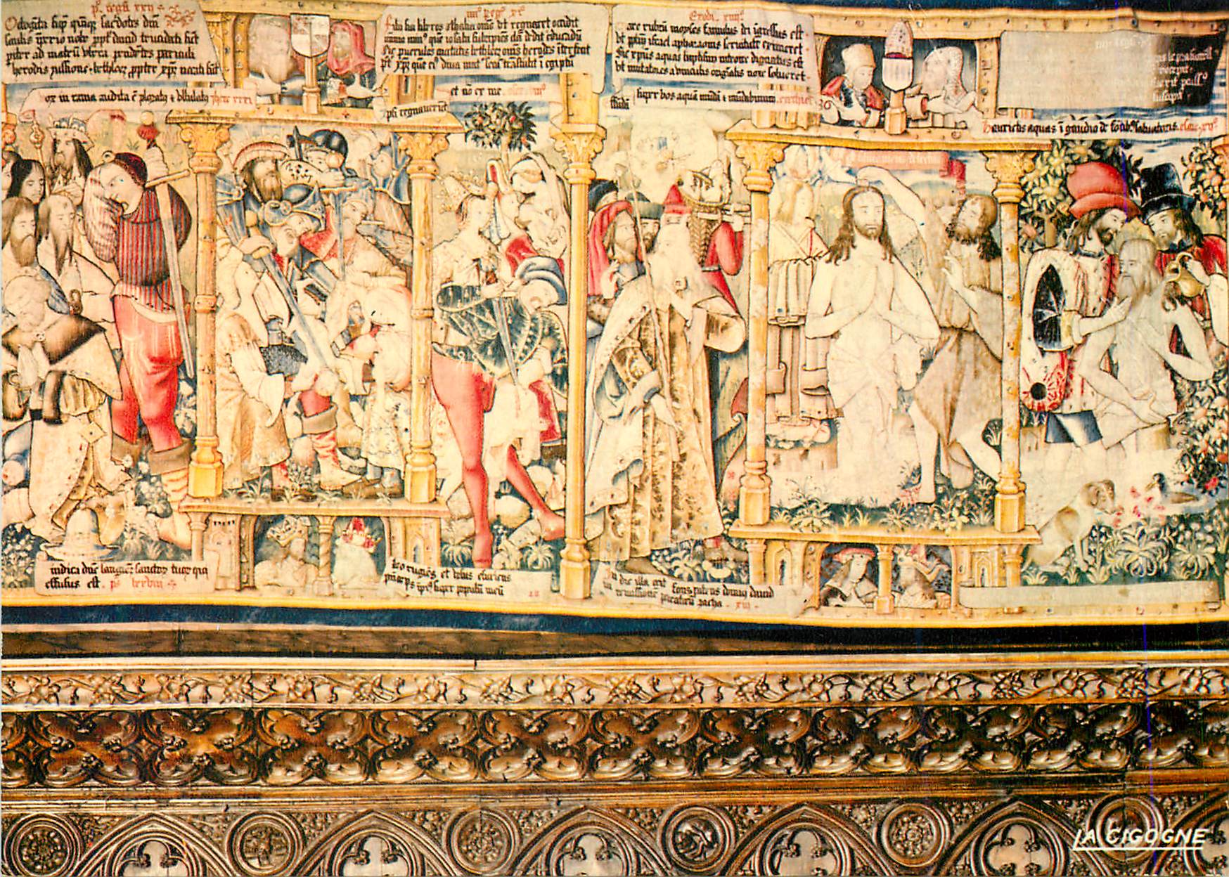 Scènes bibliques — Tapisserie médiévale — La Cigogne