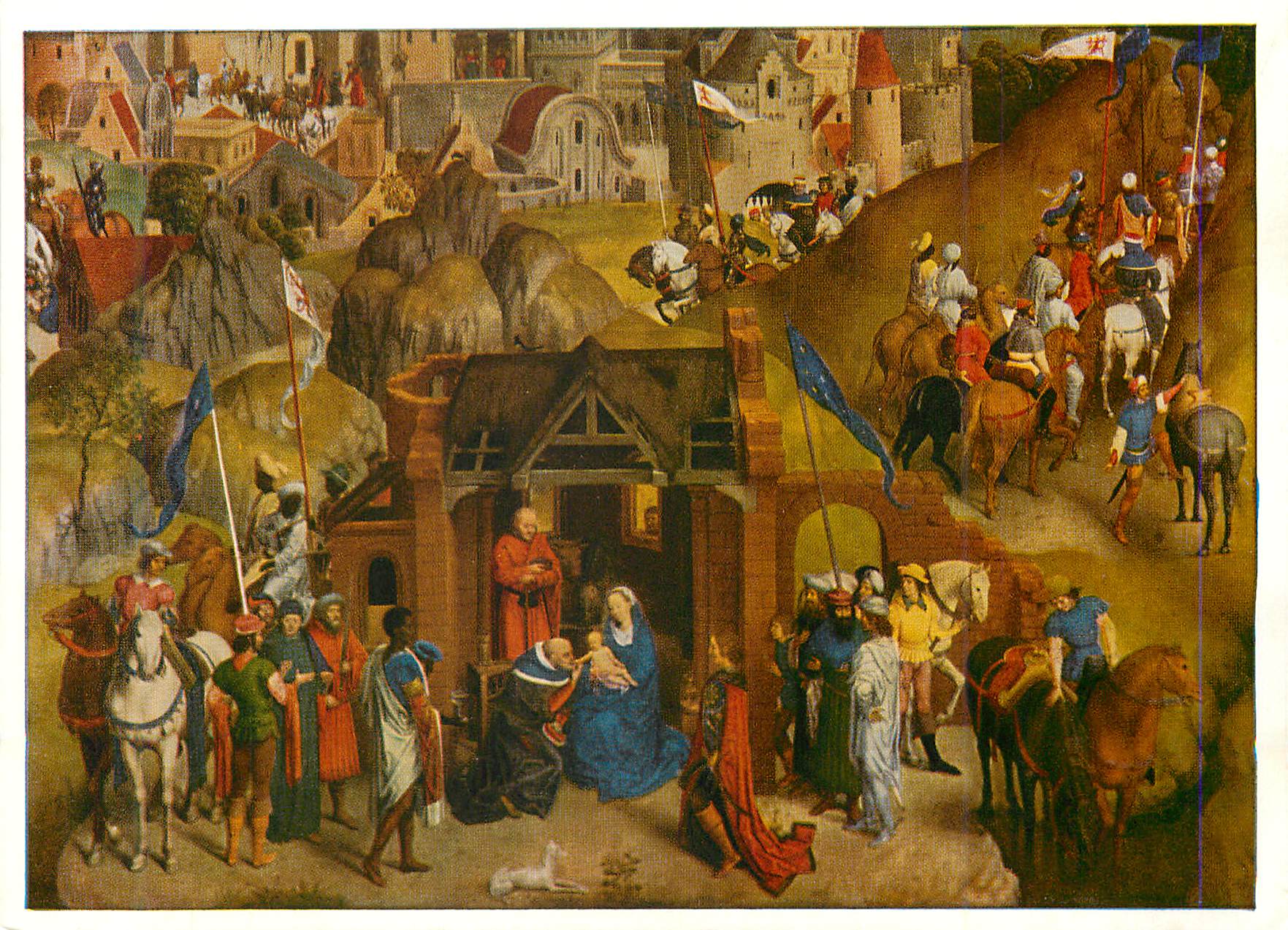 CPM Munchen Pinakothek Hans Memling (um 1440 1495) Les Sept Joies de Marie (detail)