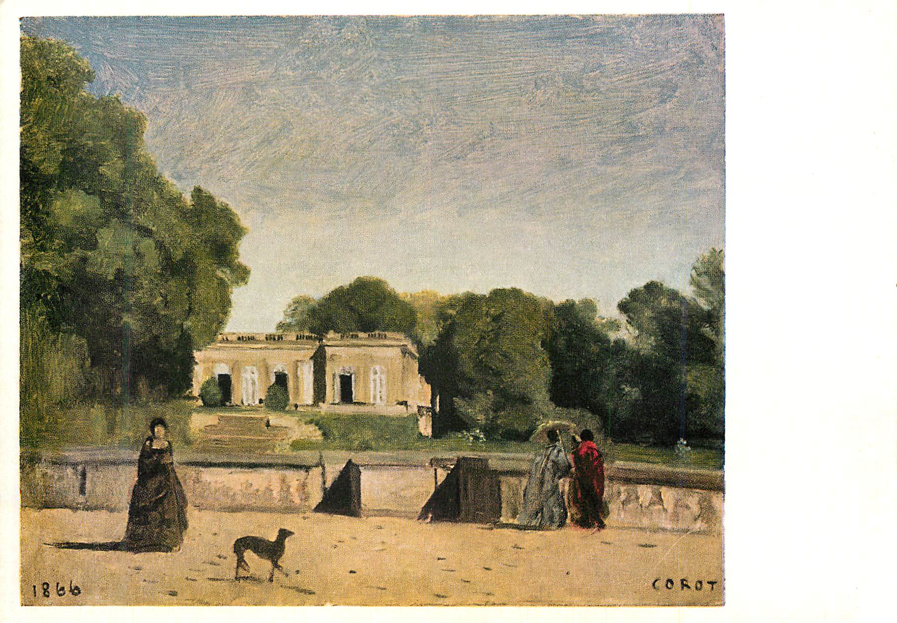 Vue de la villa de Corot — 1866 — Corot